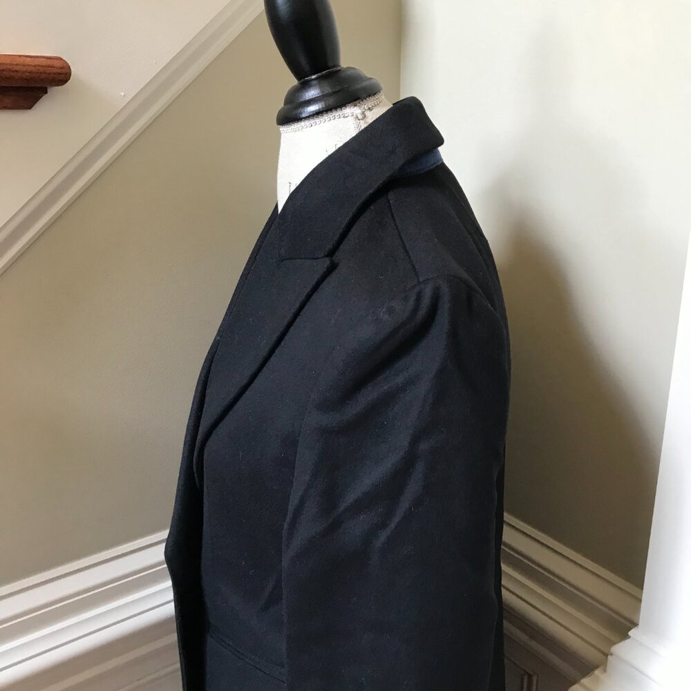 NWT JCREW Mirabelle Top Coat Womens 6 Black Italian Wool Cashmere BM546 NEW - Picture 9 of 16